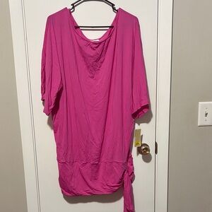 MK Women's Pink Top for over Swimsuit